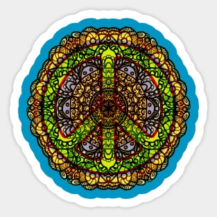 Peace Mandala - Rainbow Sticker